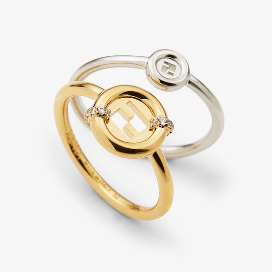 Fendi Set of rings with EverRound logo | Thumbnail 2