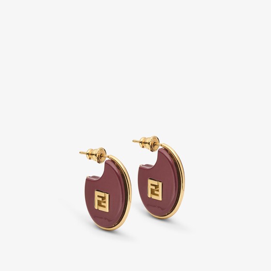 Fendi Forever  Earrings In Brown