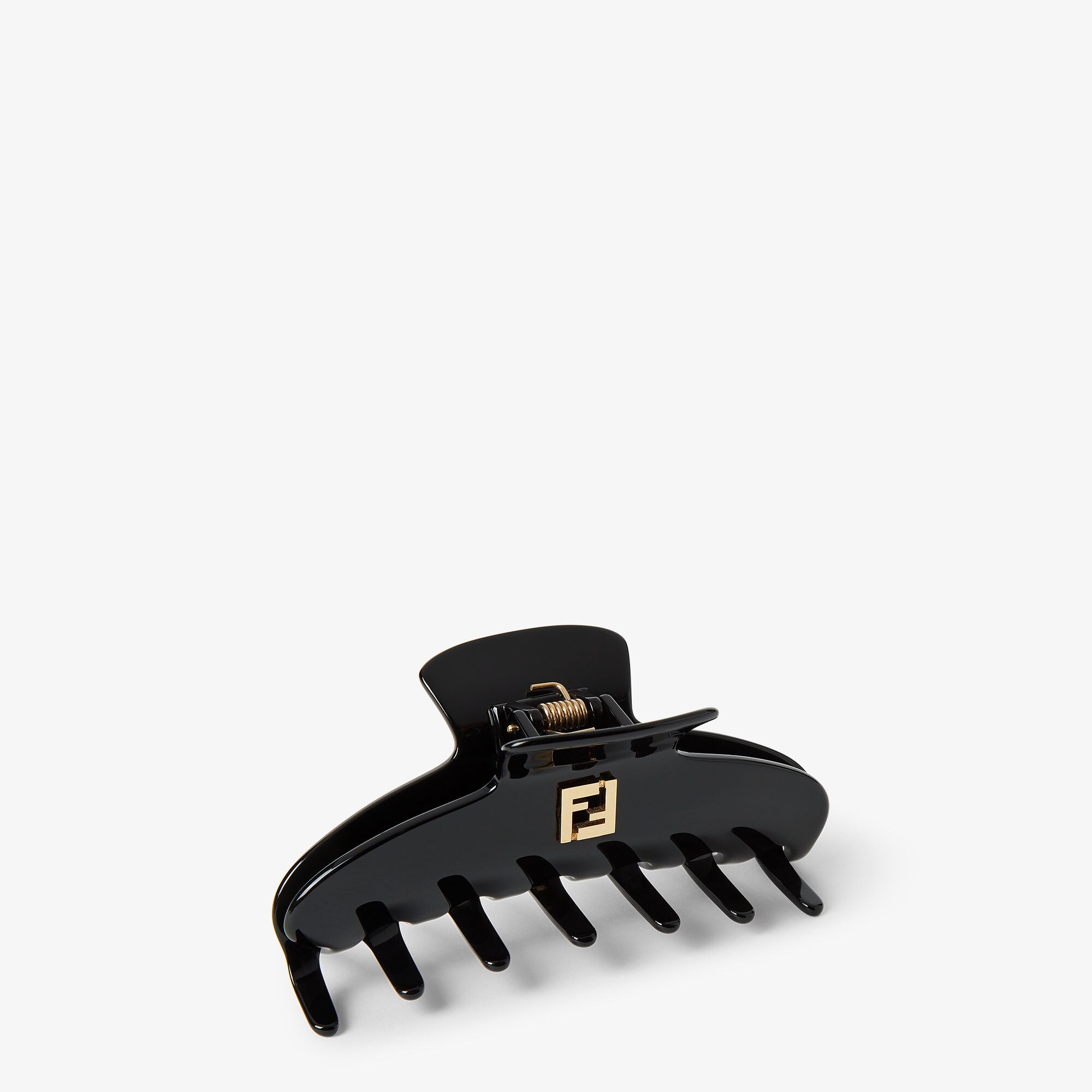 ヘアクリップ ゴールド仕上げ ブラック | Fendi