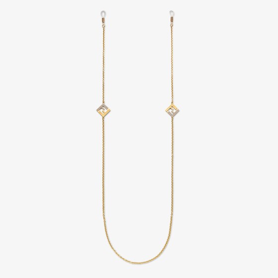 Fendi Eyeglass Chain In Gold