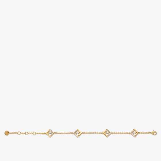 Fendi Bracelet with thin chain and cut-out FF motif | Thumbnail 2