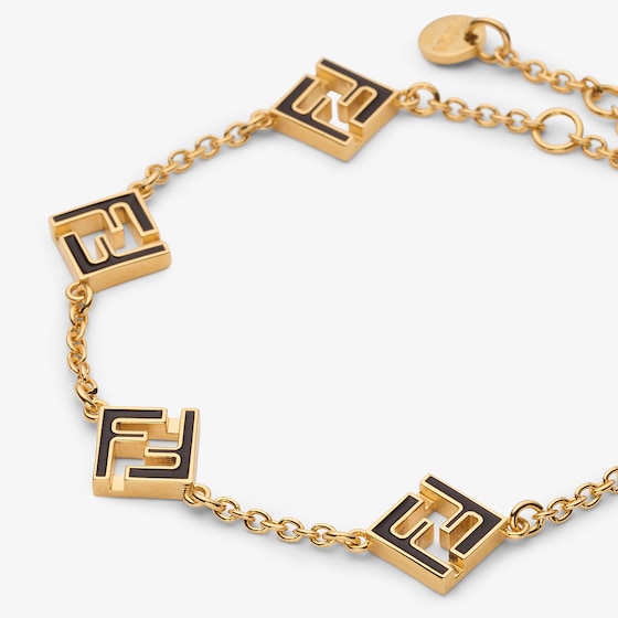 Fendi Bracelet with thin chain and cut-out FF motif | Thumbnail 3