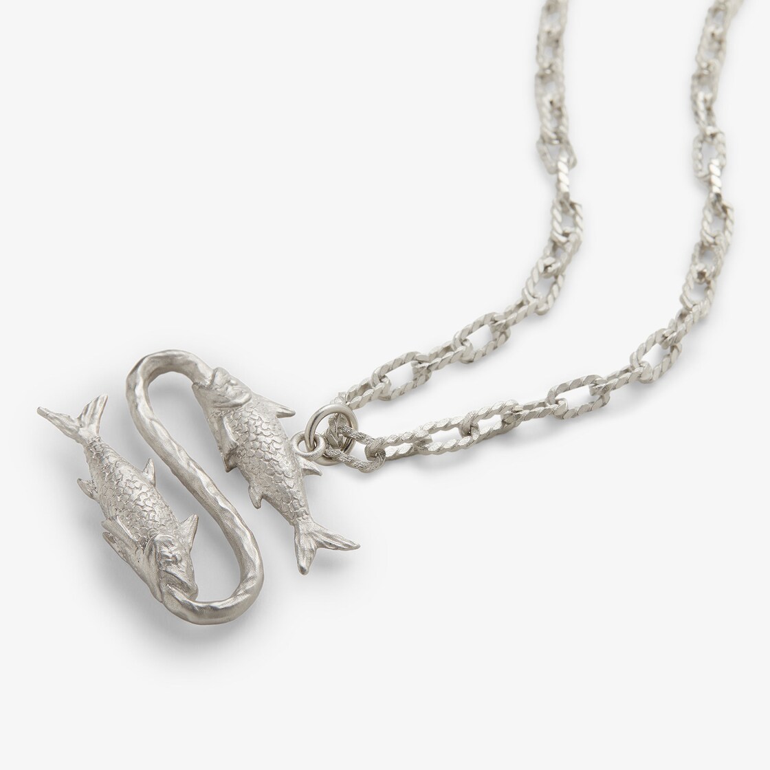 FENDI Zodiac Pisces Necklace - Silver | FENDI GB2/4