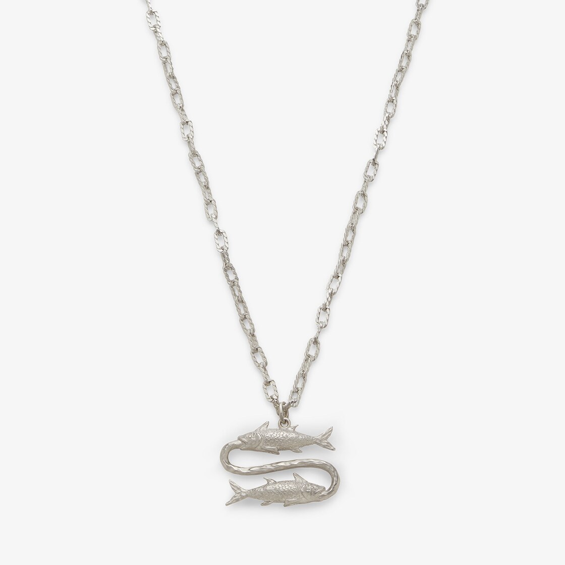 FENDI Zodiac Pisces Necklace - Silver | FENDI GB3/4
