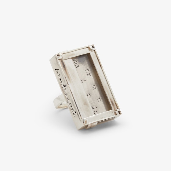 Fendi Matrimonio Manicomio Ring In Silver