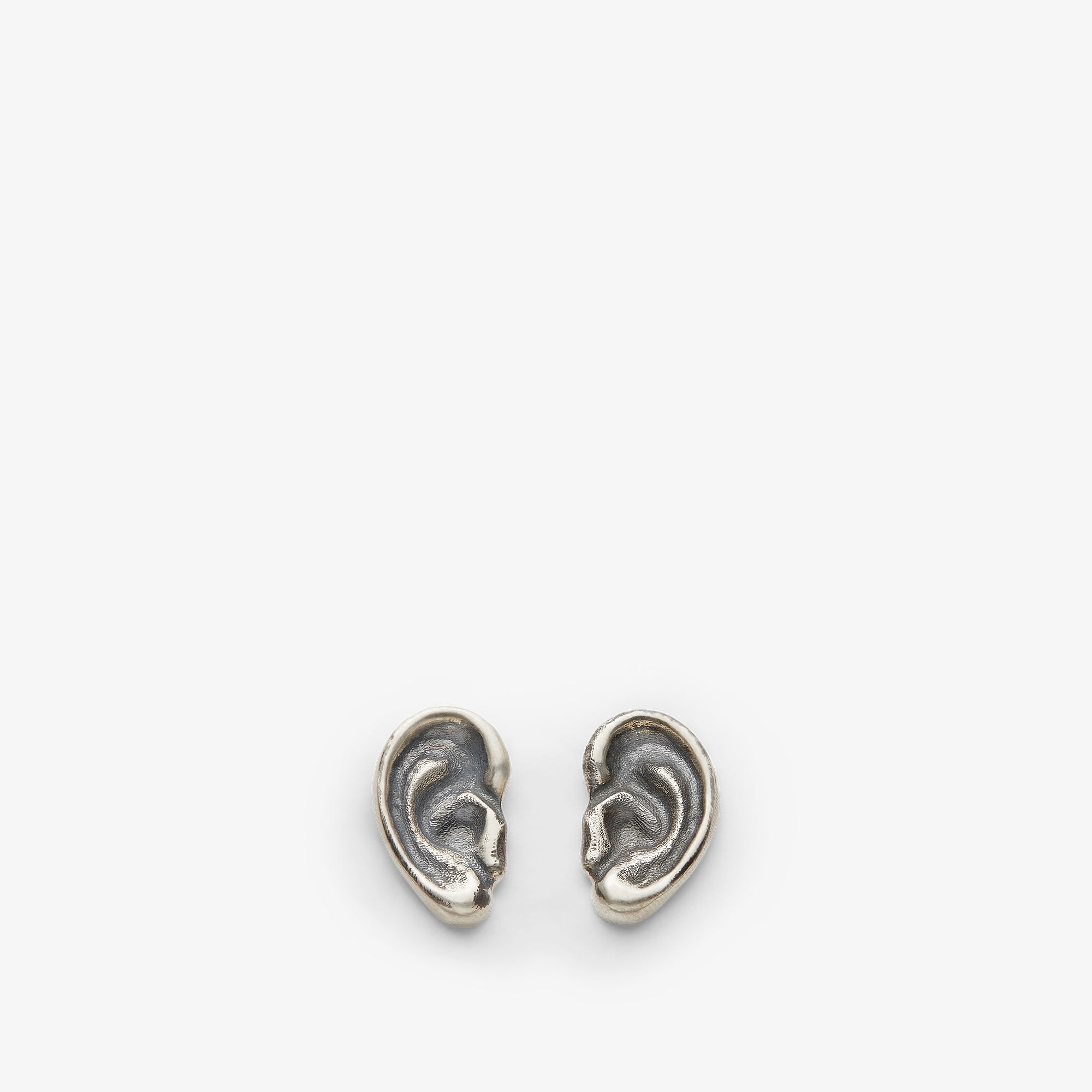 حلق "Little-Ear" حلق FENDI x Mirella Bentivoglio من المعدن باللون الفضي الكلاسيكي