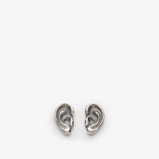 Fendi Little-ear Earrings In Silver