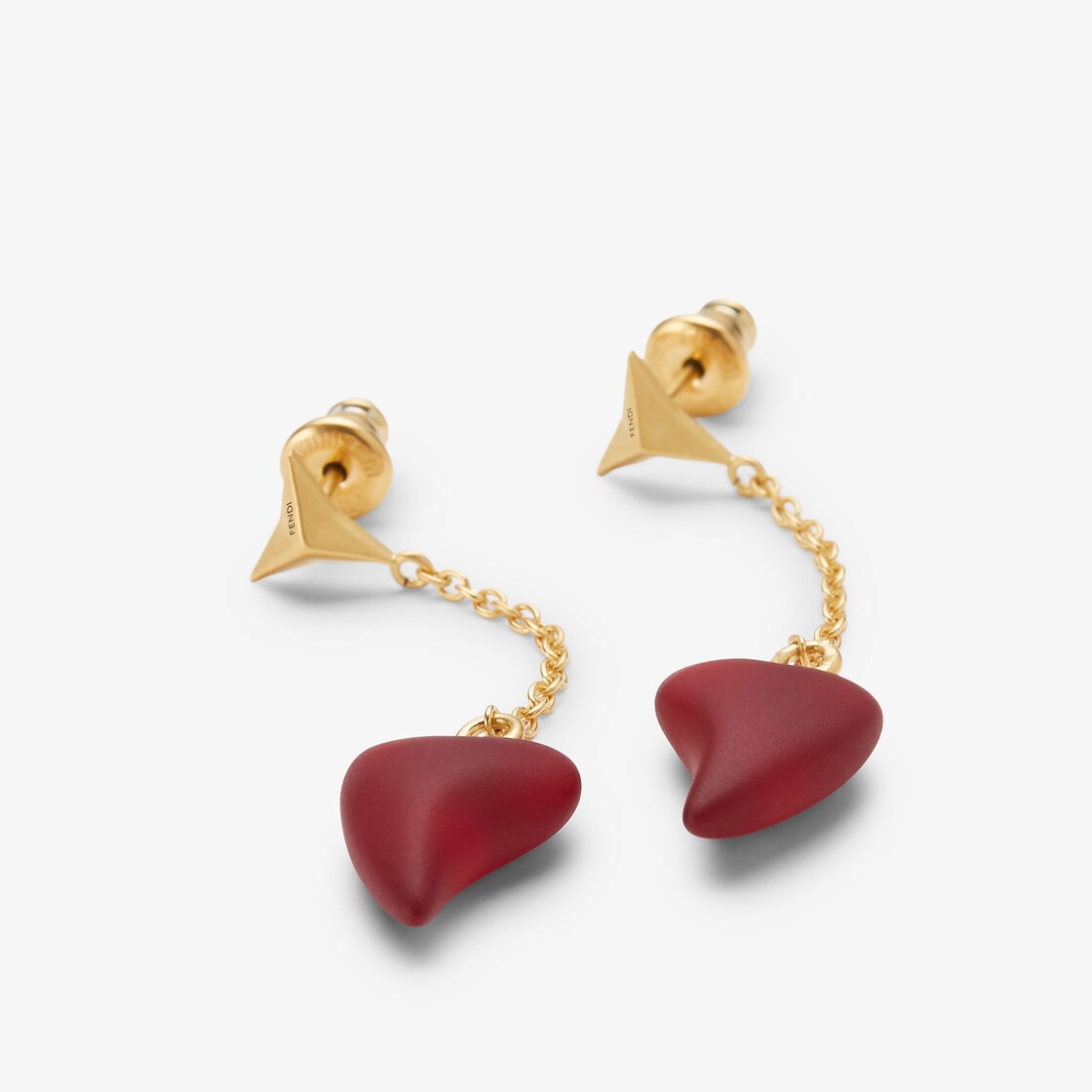 FENDI Heartbeat Pendant Earrings