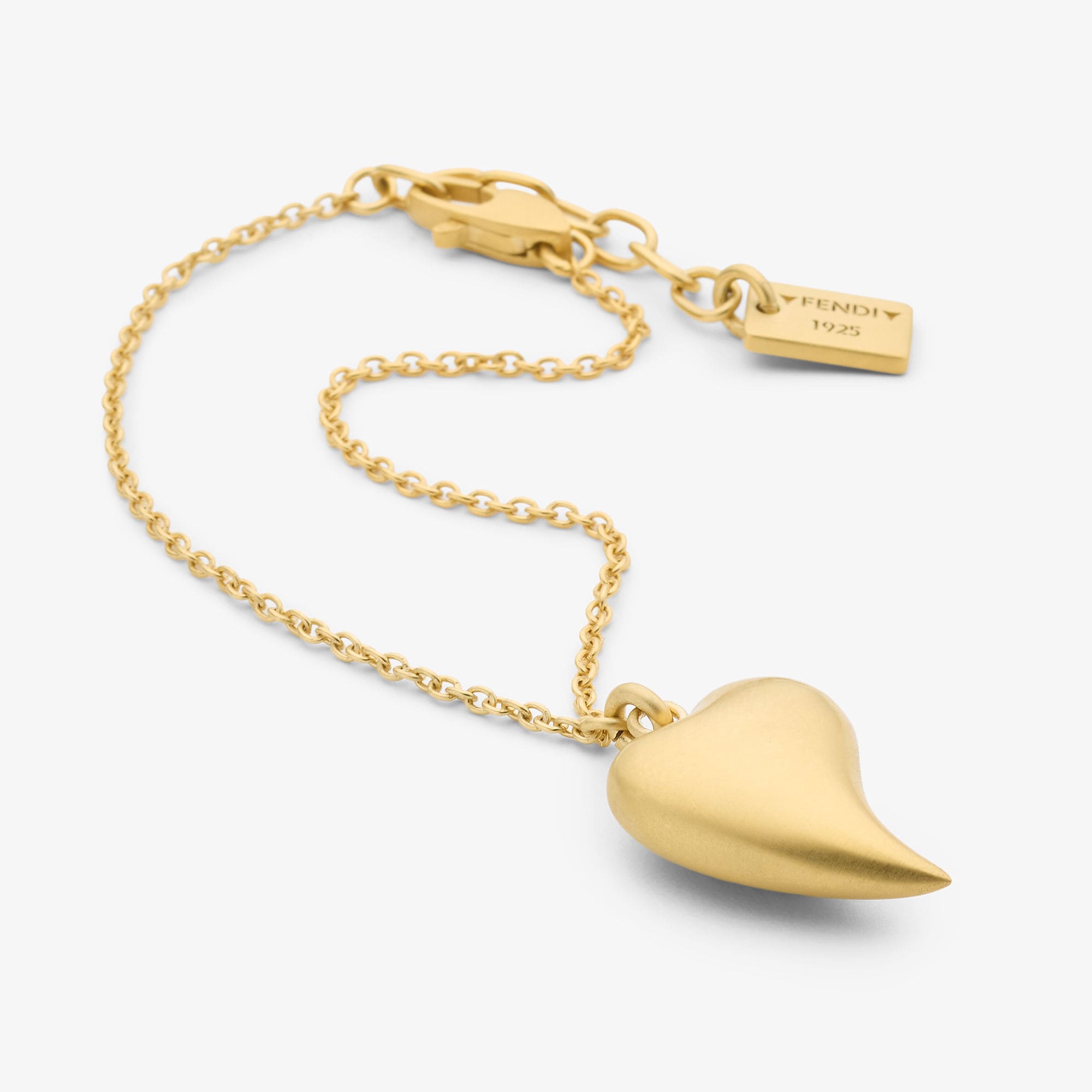 سوار FENDI Heartbeat سوار من المعدن باللون الذهبي 3