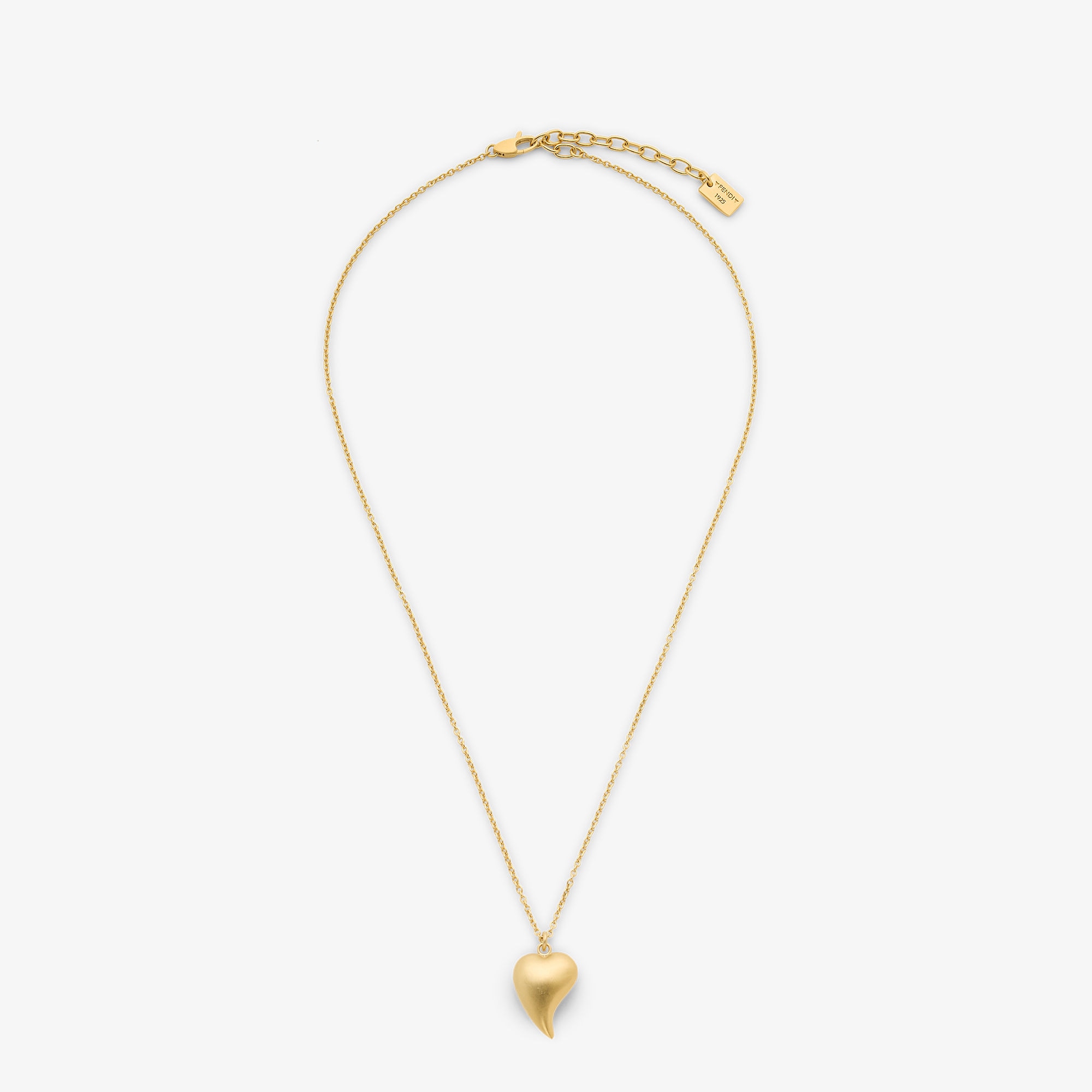 قلادة FENDI Heartbeat قلادة من المعدن باللون الذهبي