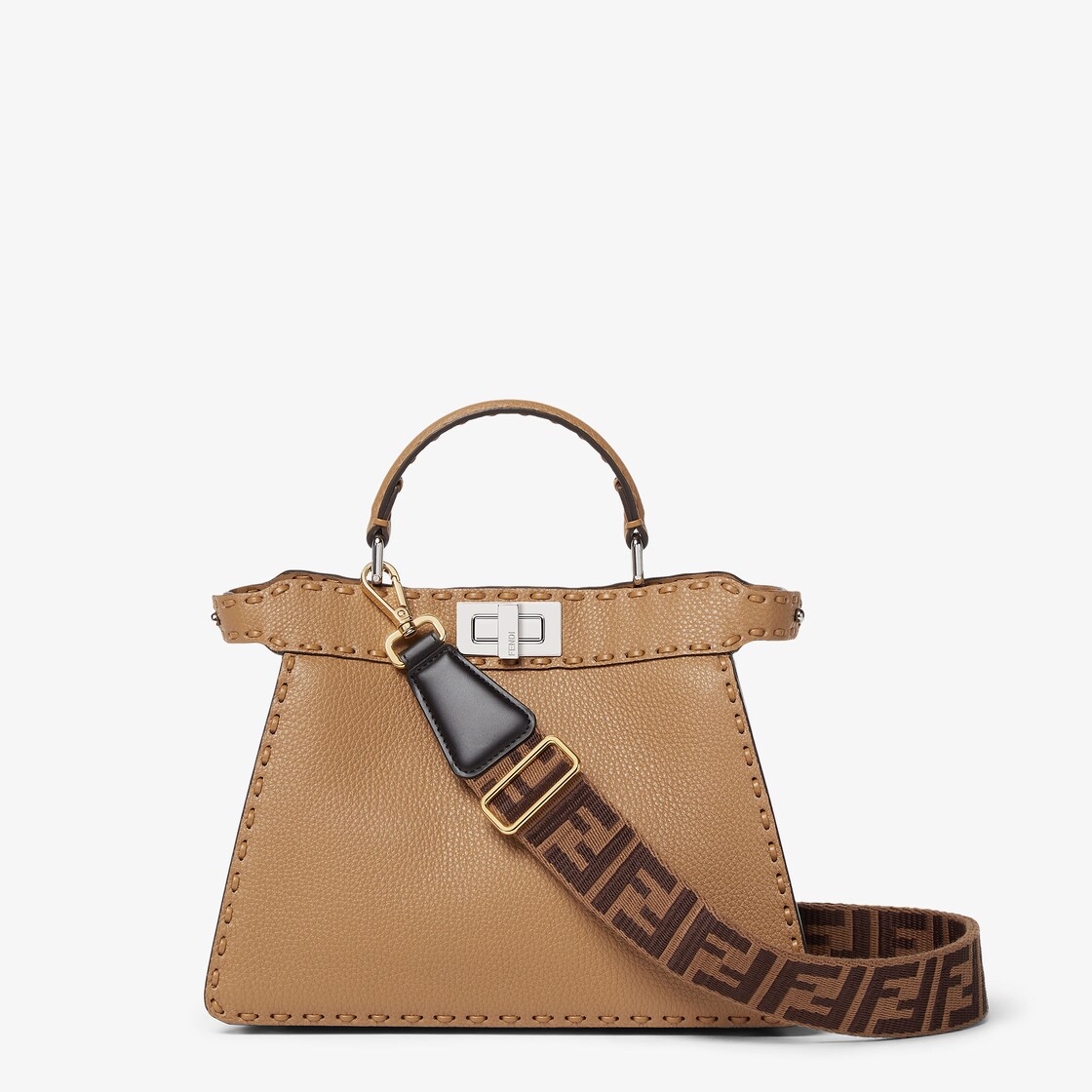 Strap You Brown fabric shoulder strap Fendi