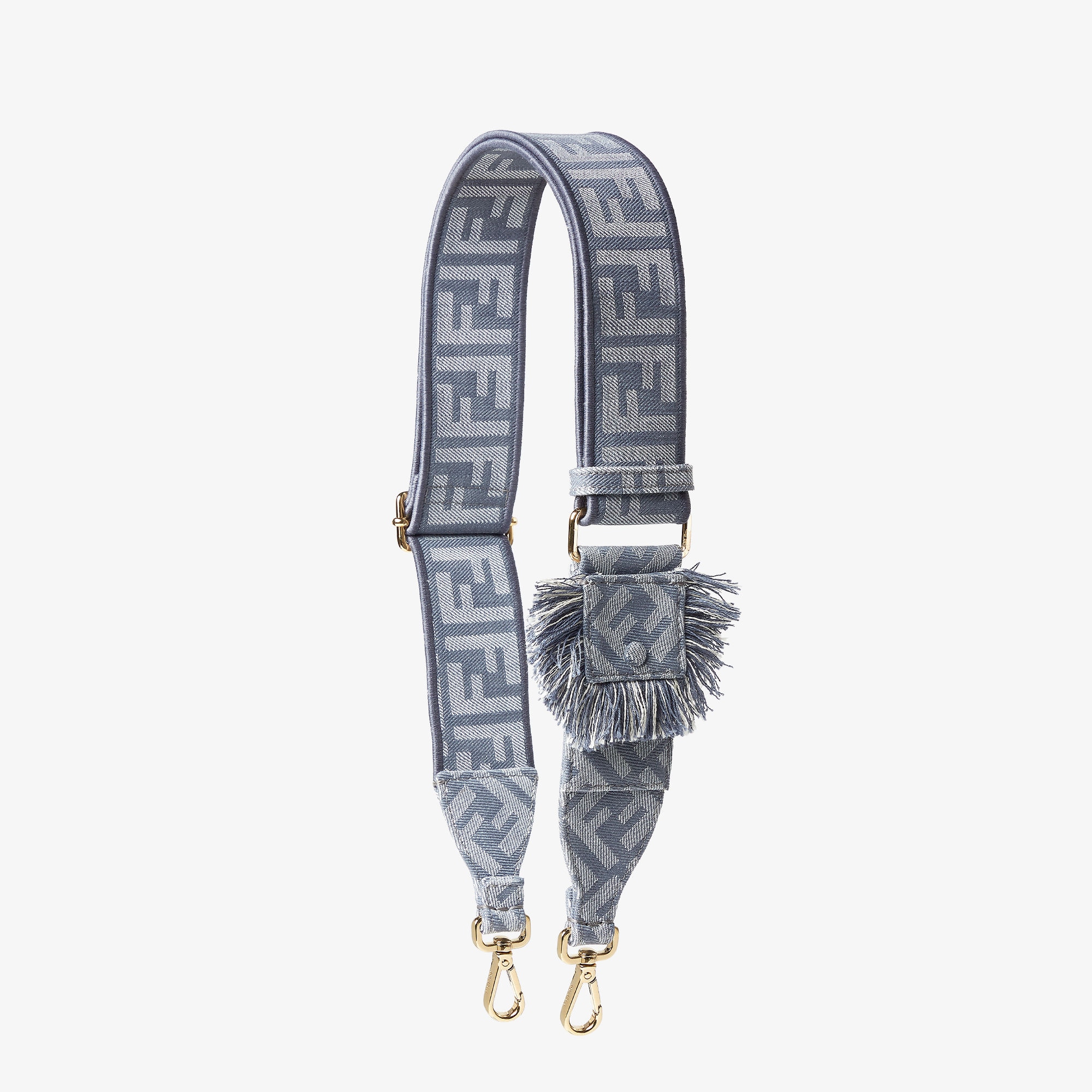 フェンディ　ストラップユー FENDI】ストラップ ユー マルチカラーキャンバス FFモチーフ