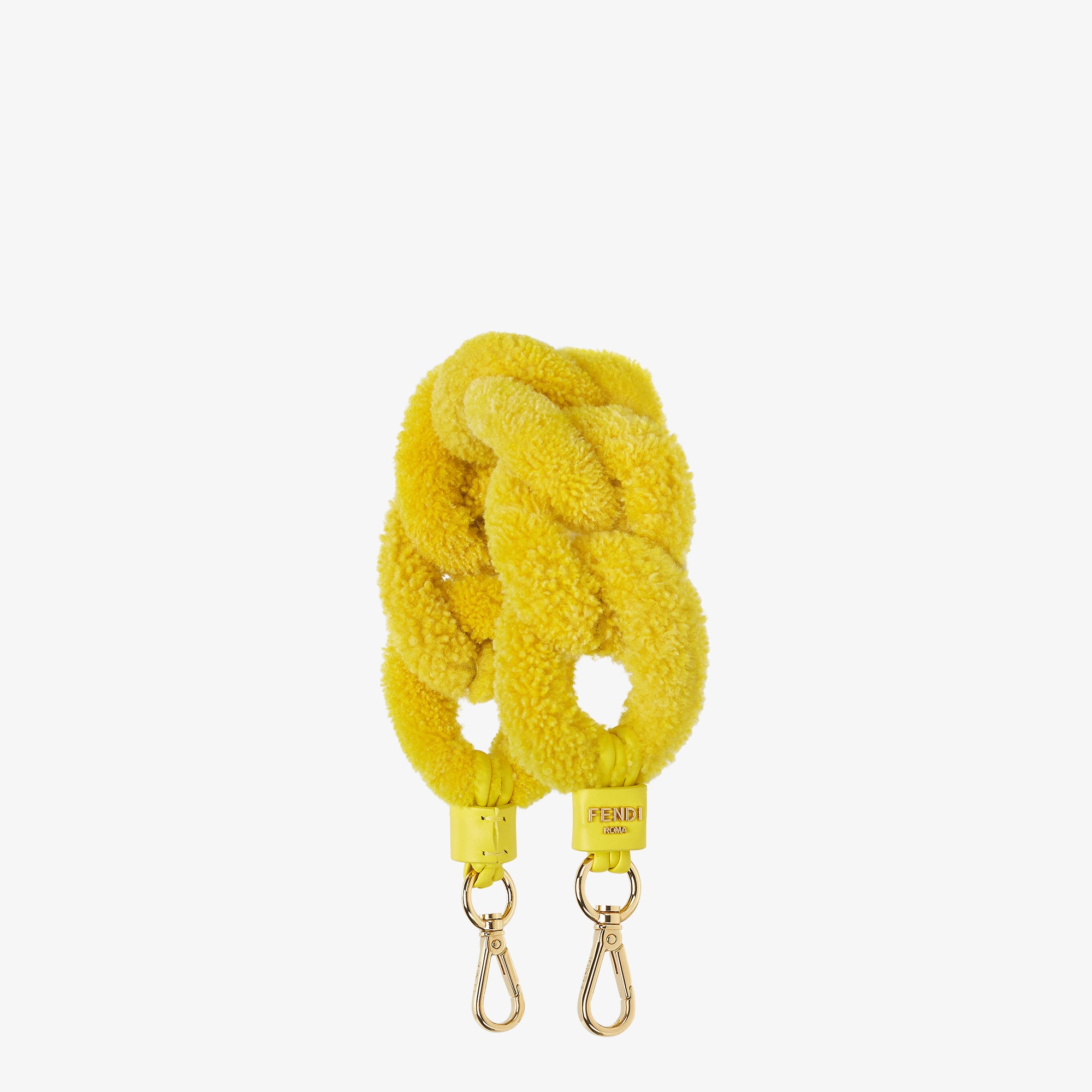 Mini Strap You Yellow sheepskin shoulder strap Fendi