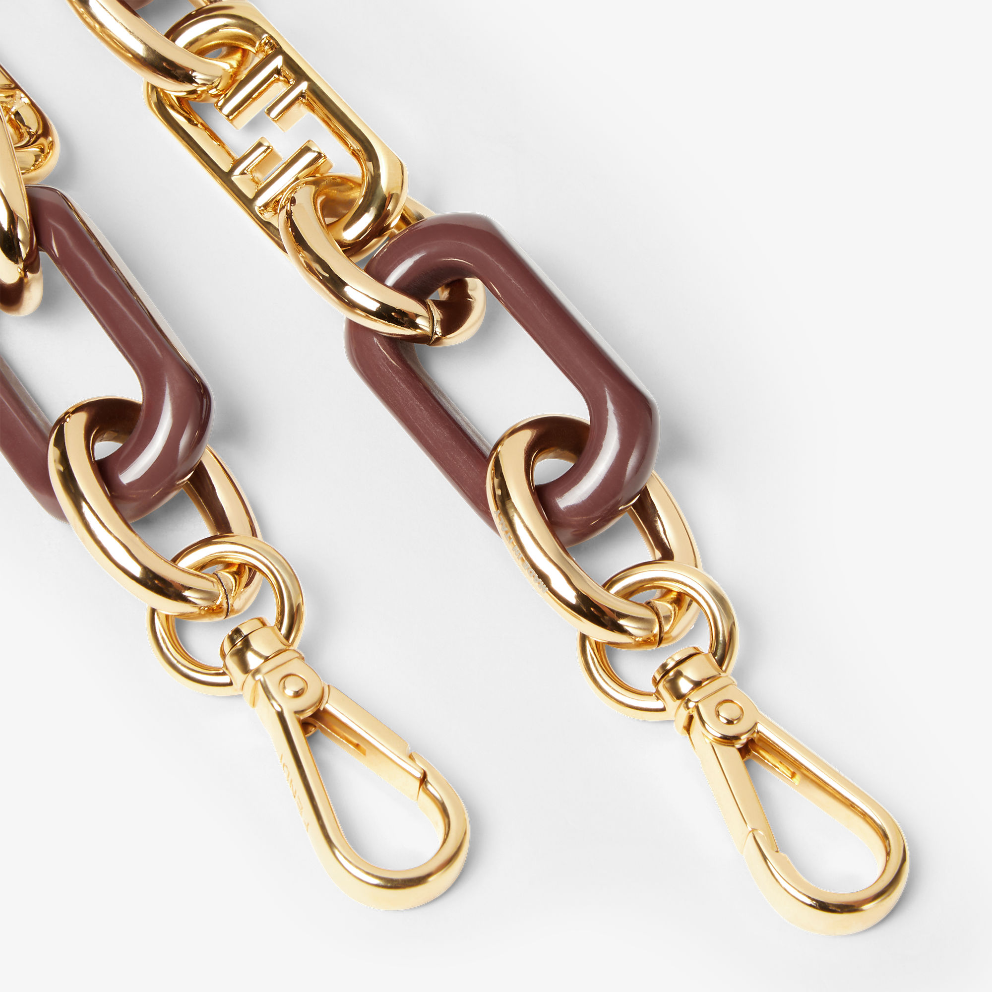 Mini Strap You Gold finish Brown | Fendi