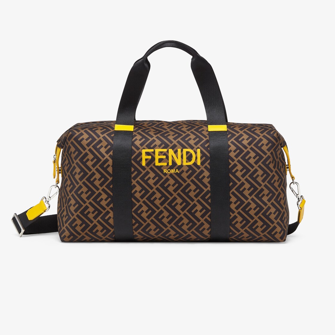 Cloth travel bag Fendi Brown in Cloth - 32239473