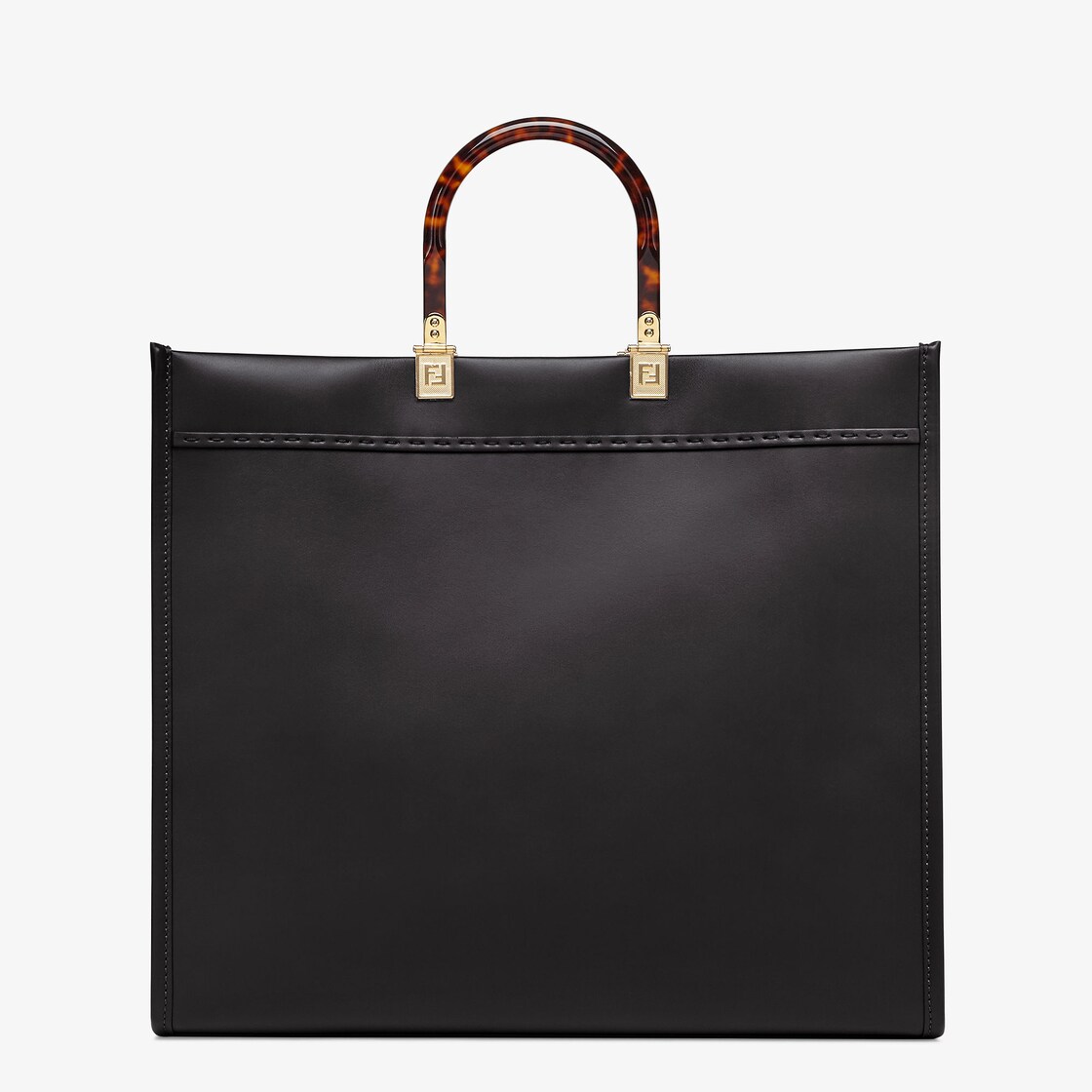 Fendi Sunshine Large - Black leather shopper