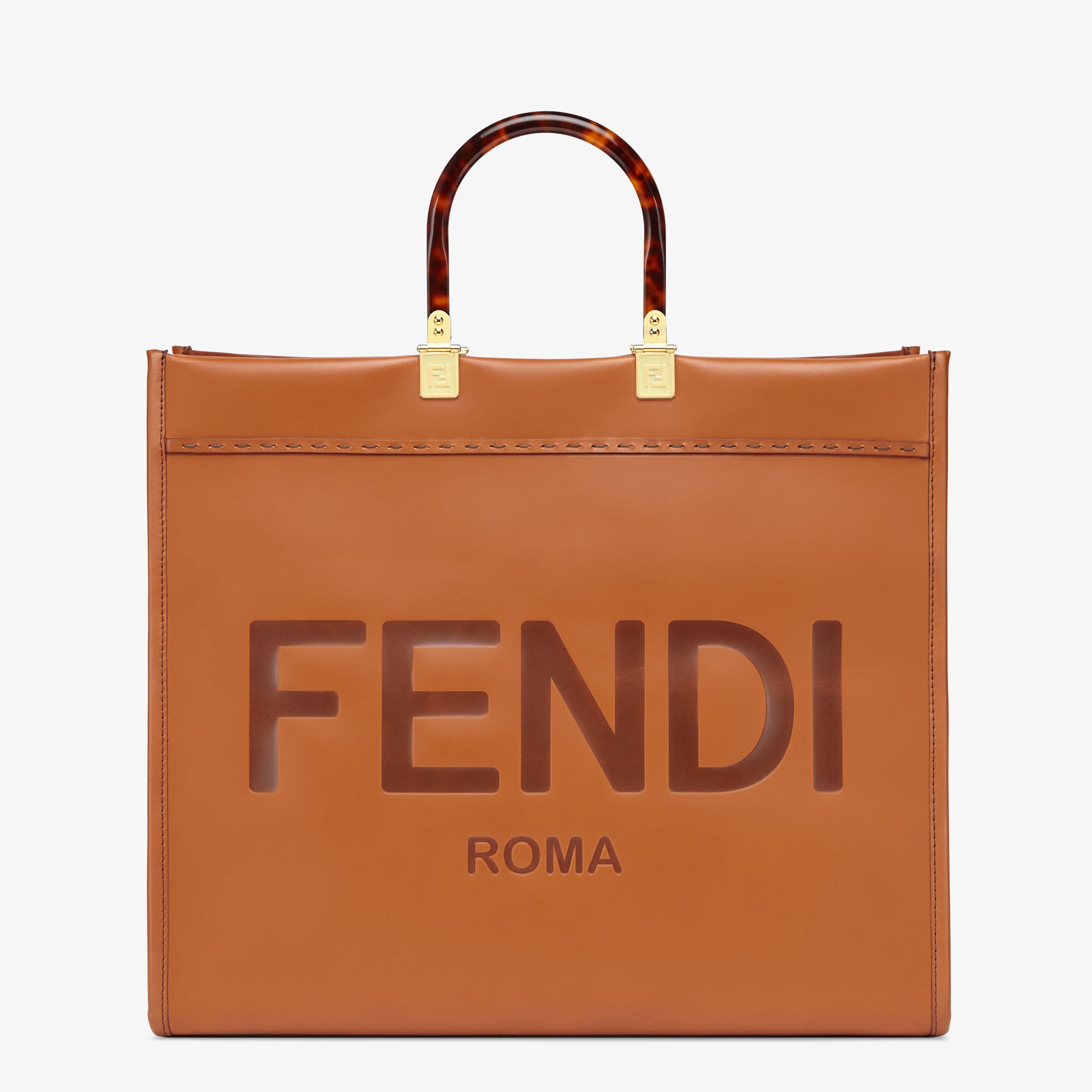 FENDI【関税込/国内発】サンシャイン ショッパー バッグ２色 フェンディ サンシャイン ラージ レザー ブラウン | Fendi