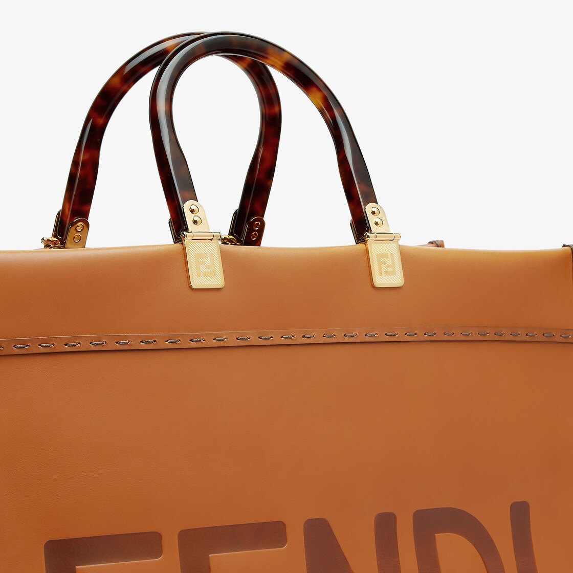 Fendi Sunshine Large Leather Brown - Image 5/5