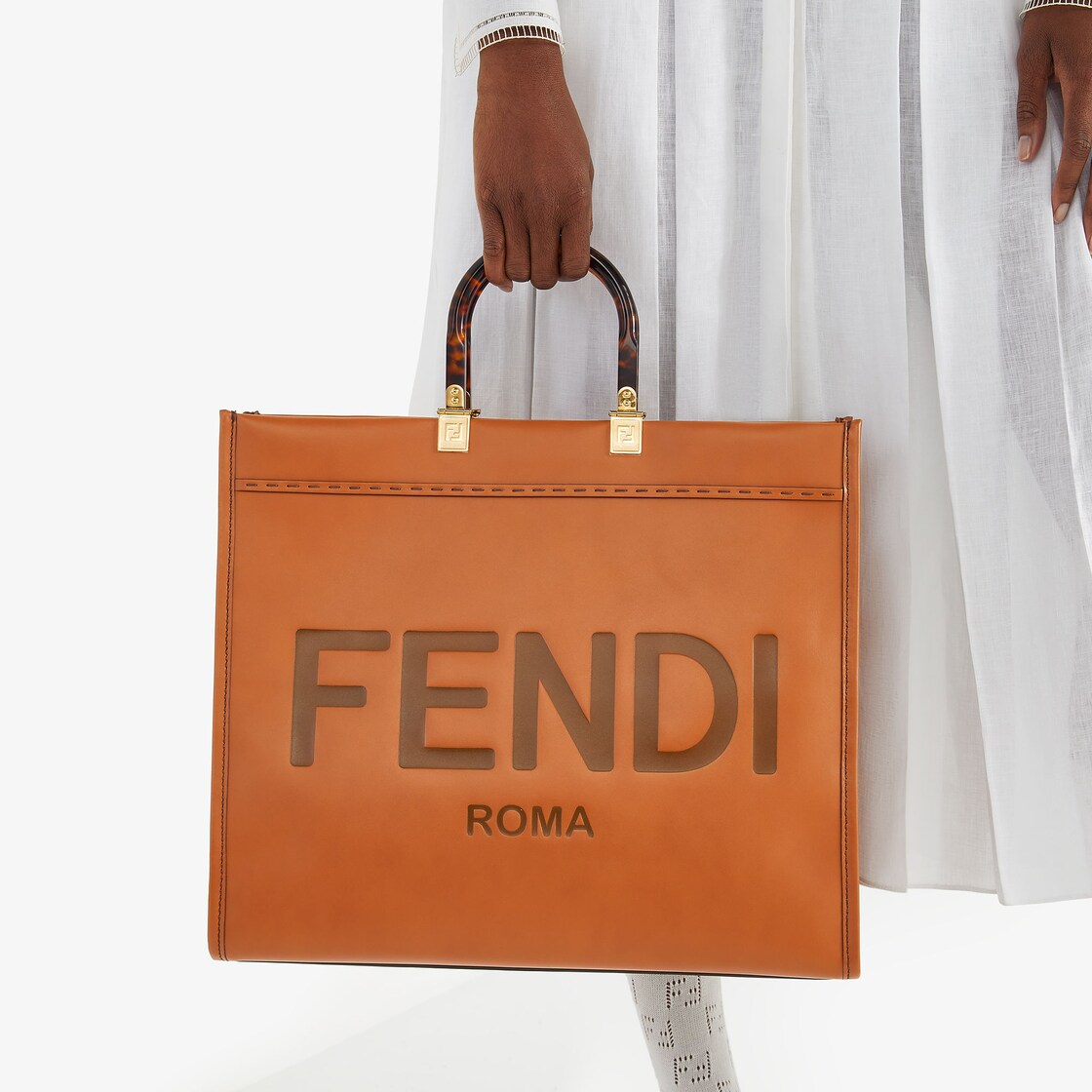 Large Fendi Sunshine - leather shopper |