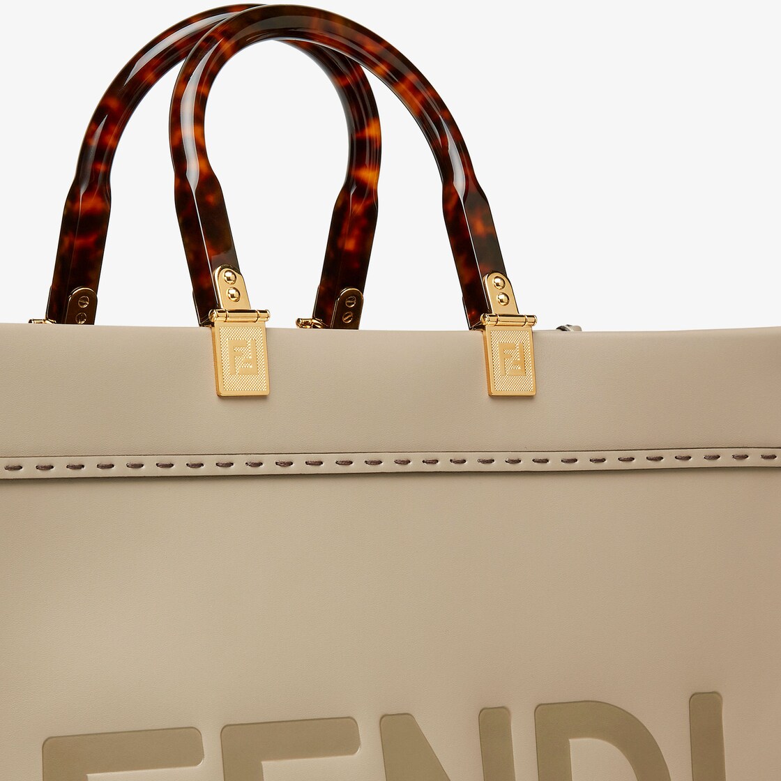 Fendi Sunshine Medium Leather Grey Calfskin - Microfibre lining with suede effect - Image 5/5