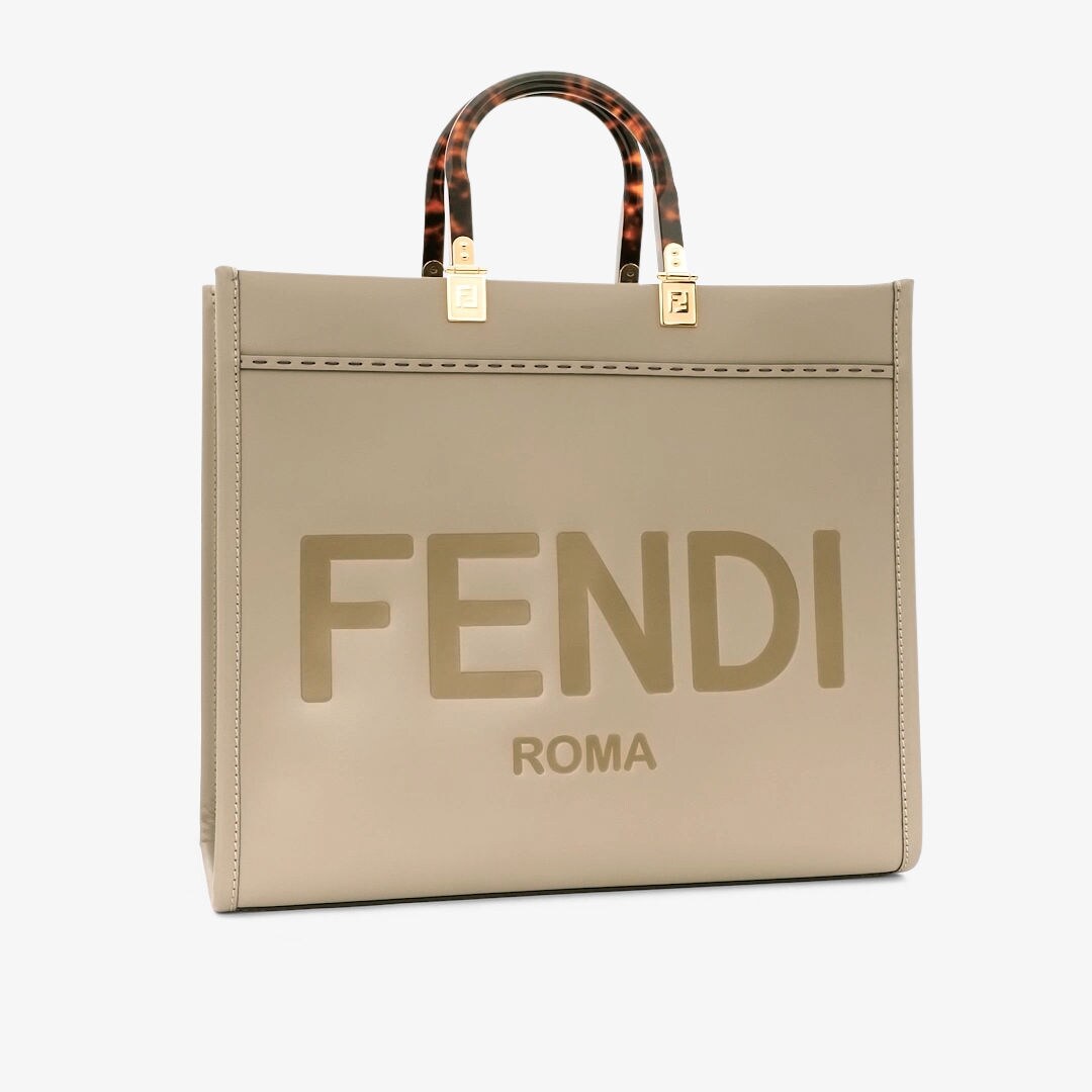 フェンディ サンシャイン ミディアム - ダブグレー レザー ショッパー | Fendi