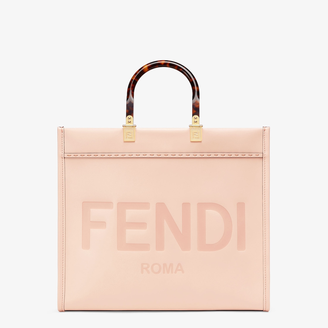 Fendi Sunshine Medium - Pink leather shopper