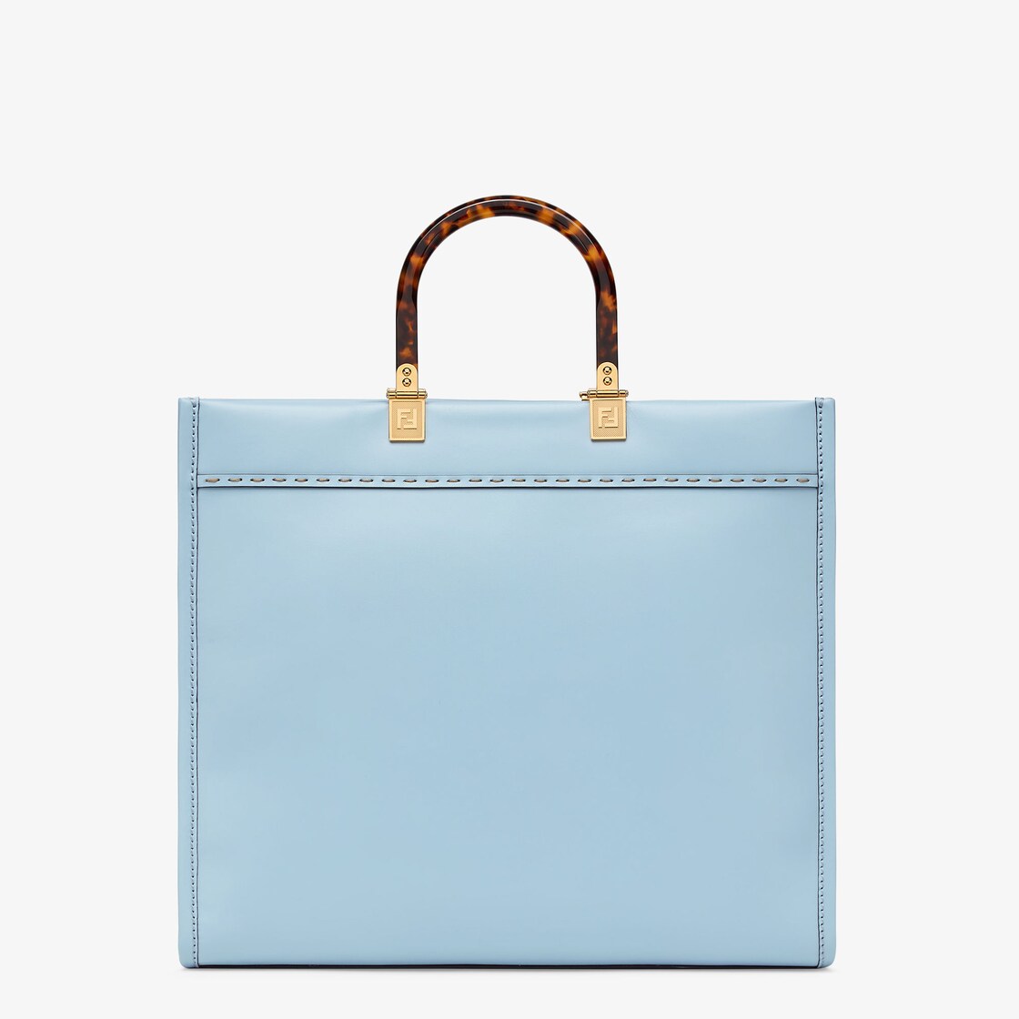 Fendi Sunshine Medium Leather Light blue Calfskin - Microfibre lining with suede effect - Image 3/5