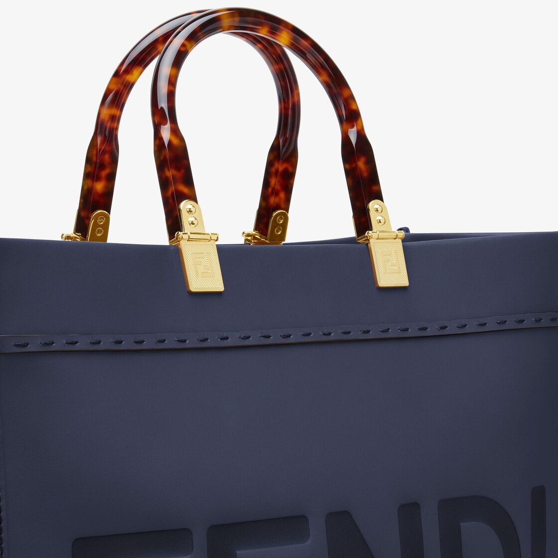 Handbag Fendi Blue in Plastic - 28459785