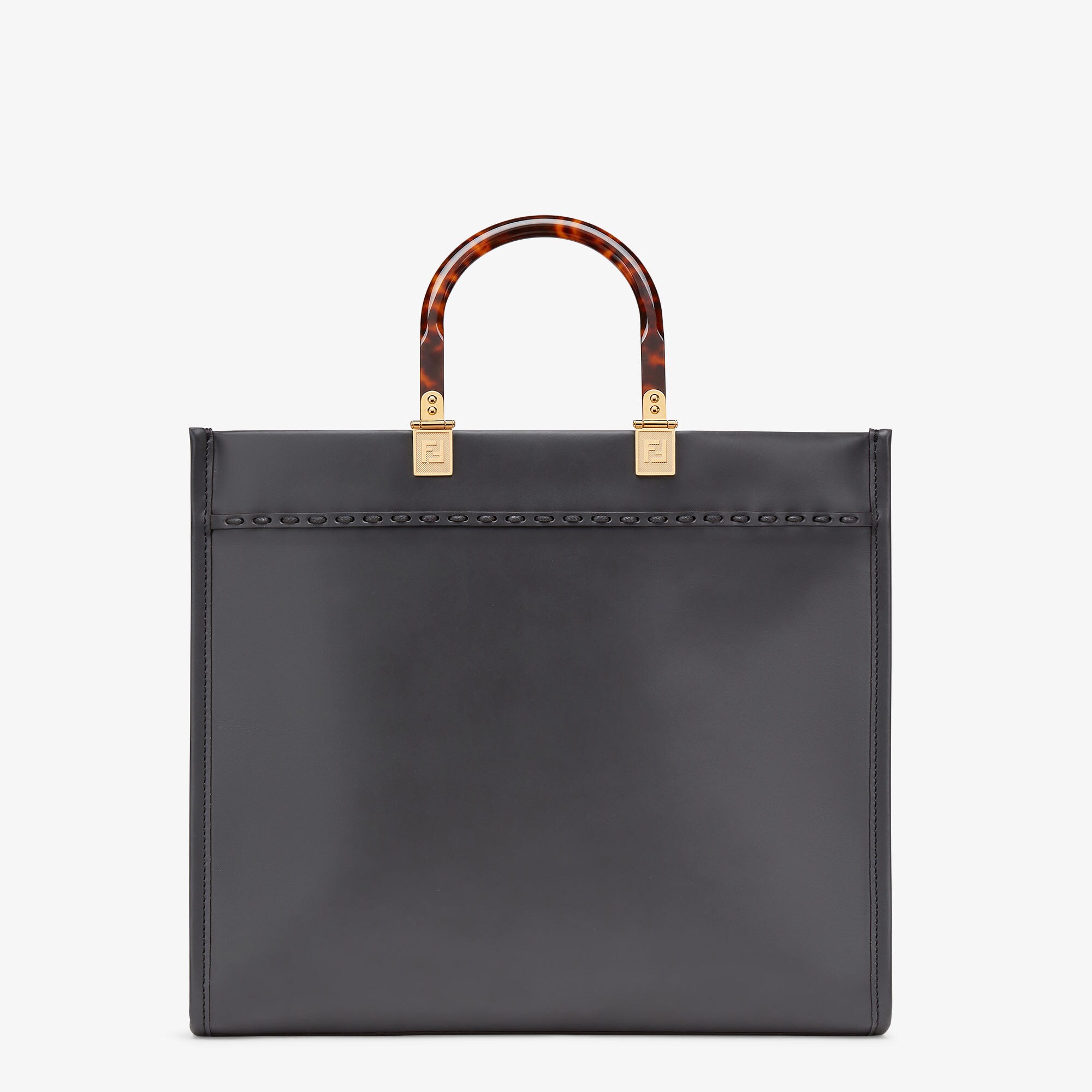 FENDI フェンディ べっ甲風ハンドル SUNSHINE Mediumトート*GREY Fendi Sunshine Medium Leather Brown | Fendi