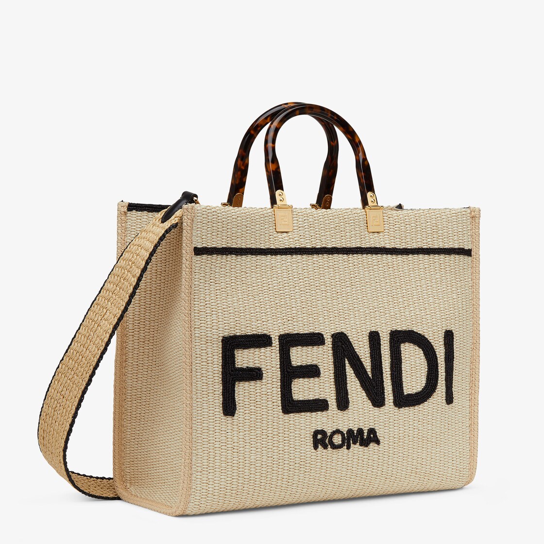 Шопер Fendi солома.