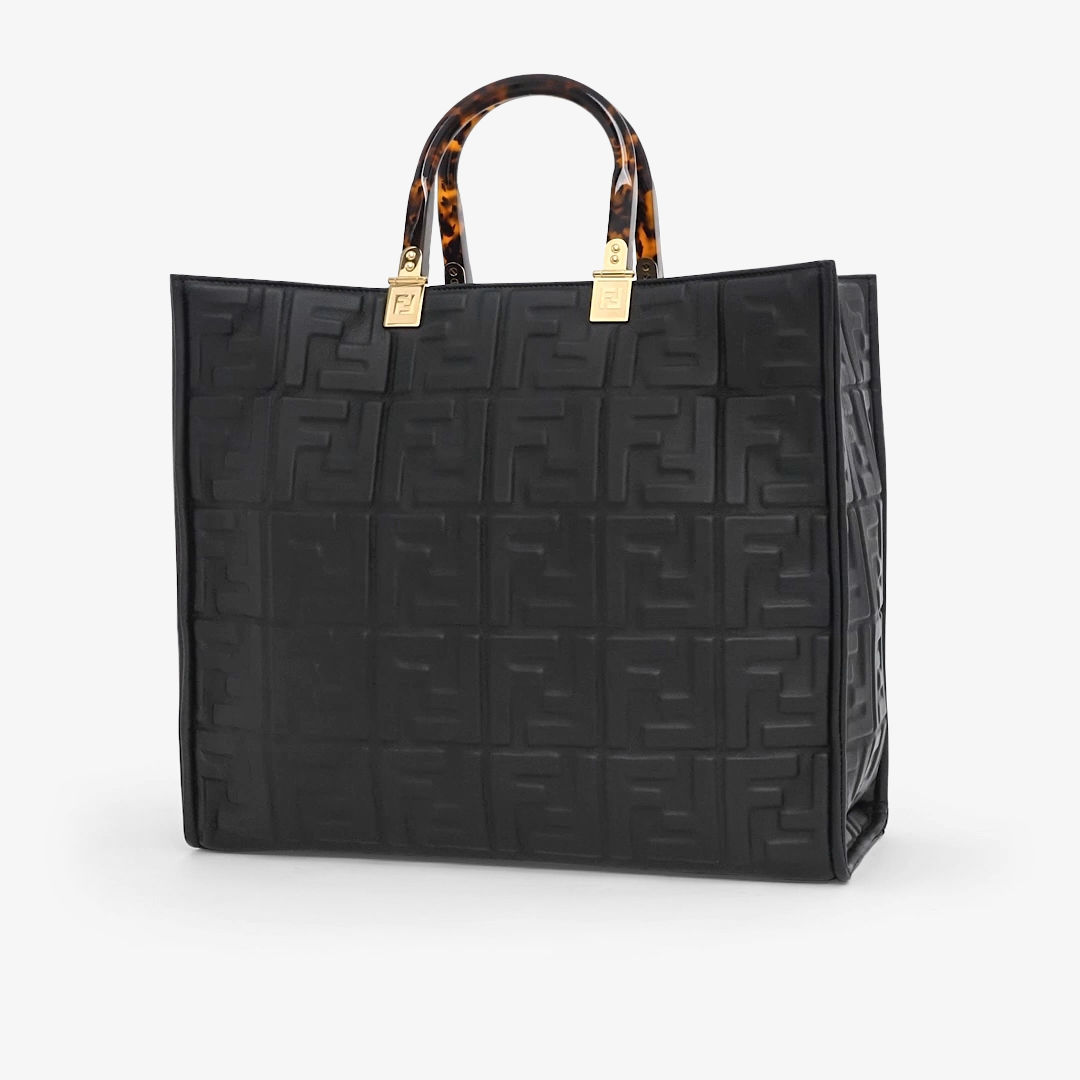 フェンディ サンシャイン ミディアム レザー ブラック | Fendi