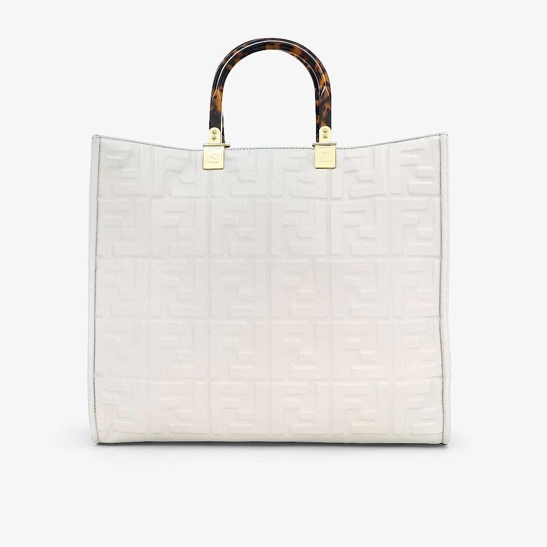フェンディ サンシャイン ミディアム レザー ホワイト | Fendi フェンディ サンシャイン ミディアム レザー ホワイト | Fendi