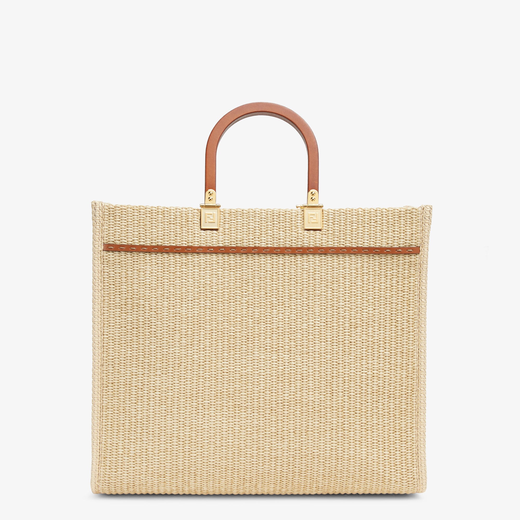 送料関税込 FENDI サンシャイン ミディアム ストロー ショッパー 送料関税込☆FENDI サンシャイン ミディアム ショッパー☆超人気