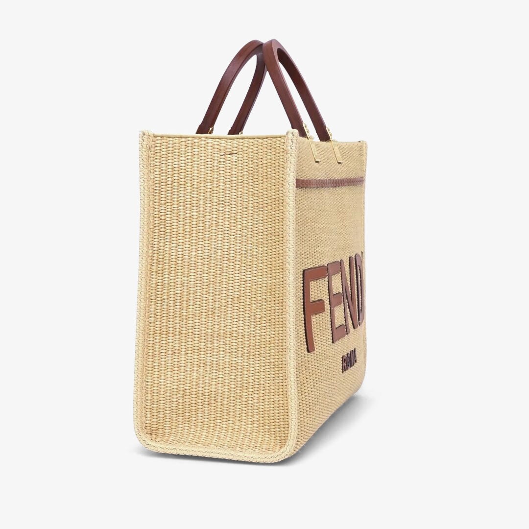 フェンディ サンシャイン ミディアム ラフィア ベージュ | Fendi