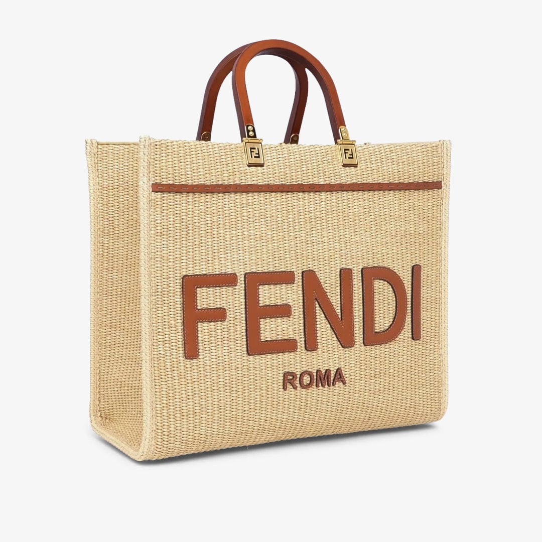 フェンディ サンシャイン ミディアム ラフィア ベージュ | Fendi