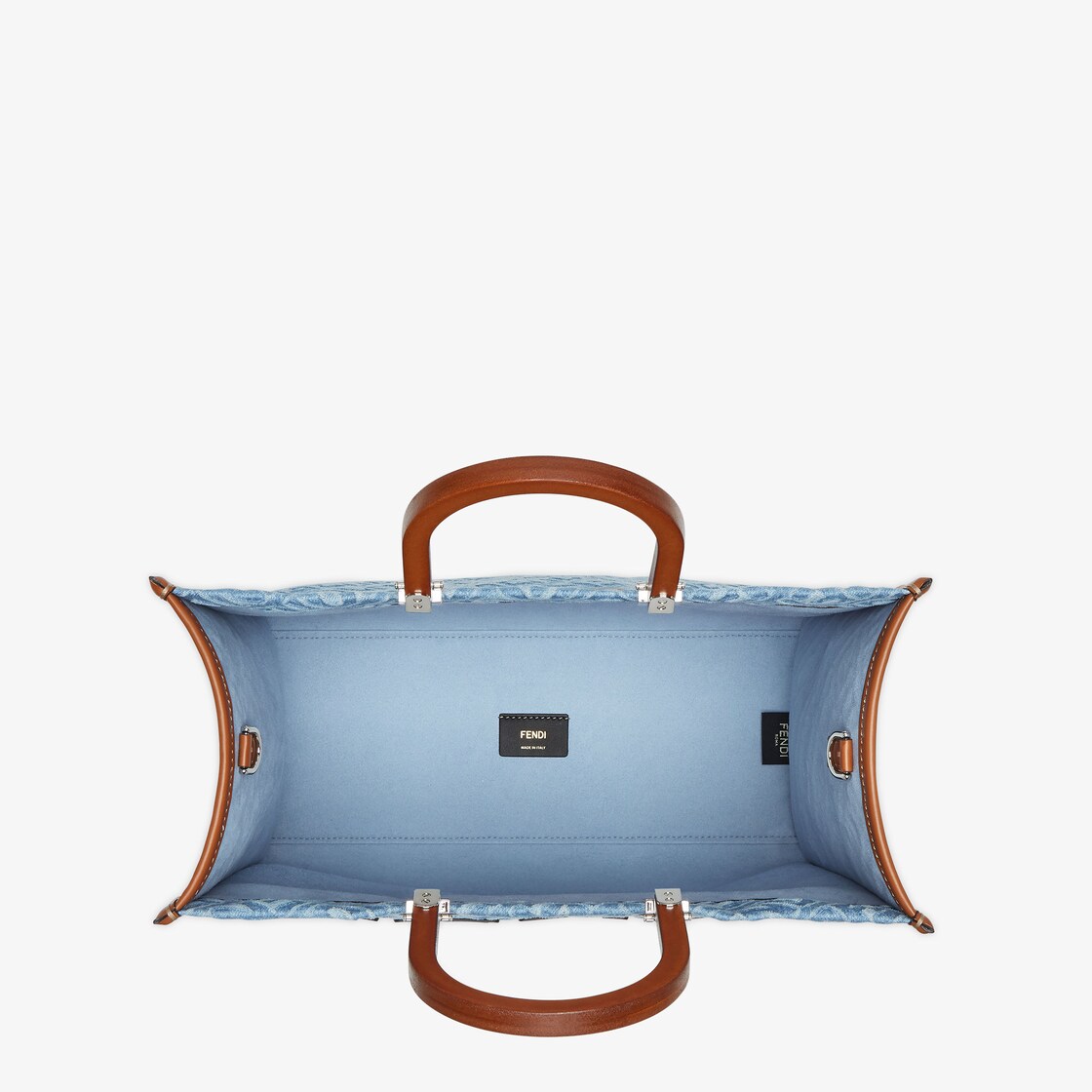 medium Sunshine denim tote bag, FENDI