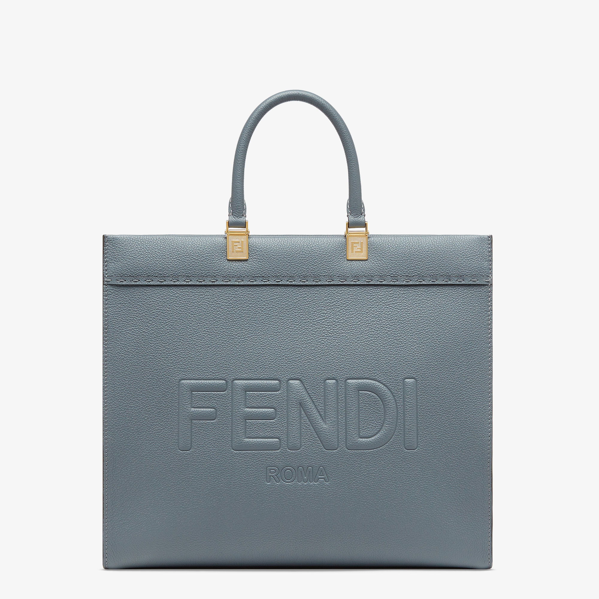 Fendi Sunshine Medium - Blue leather shopper | Fendi