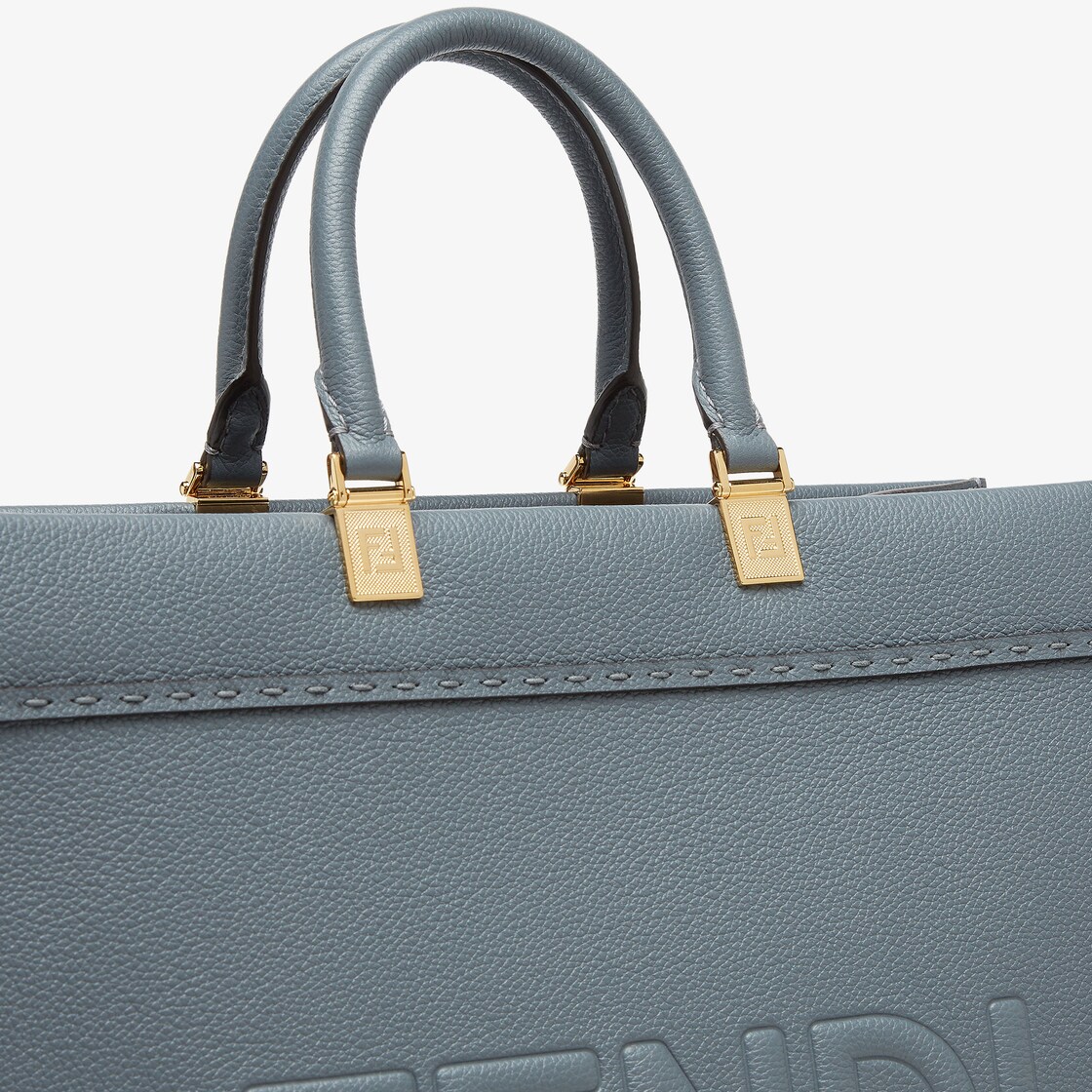 Fendi Sunshine Medium - Blue leather shopper | Fendi