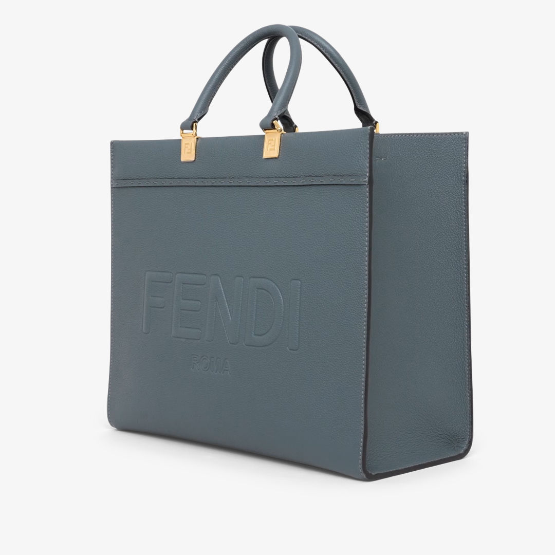 フェンディ サンシャイン ミディアム レザー ブルー | Fendi