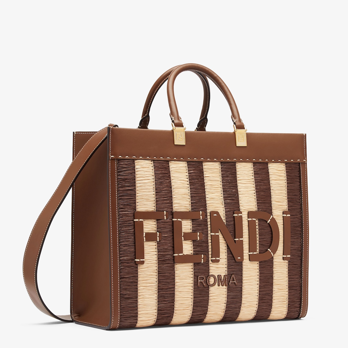 Fendi Sunshine Medium Fabric Brown - Image 3/6