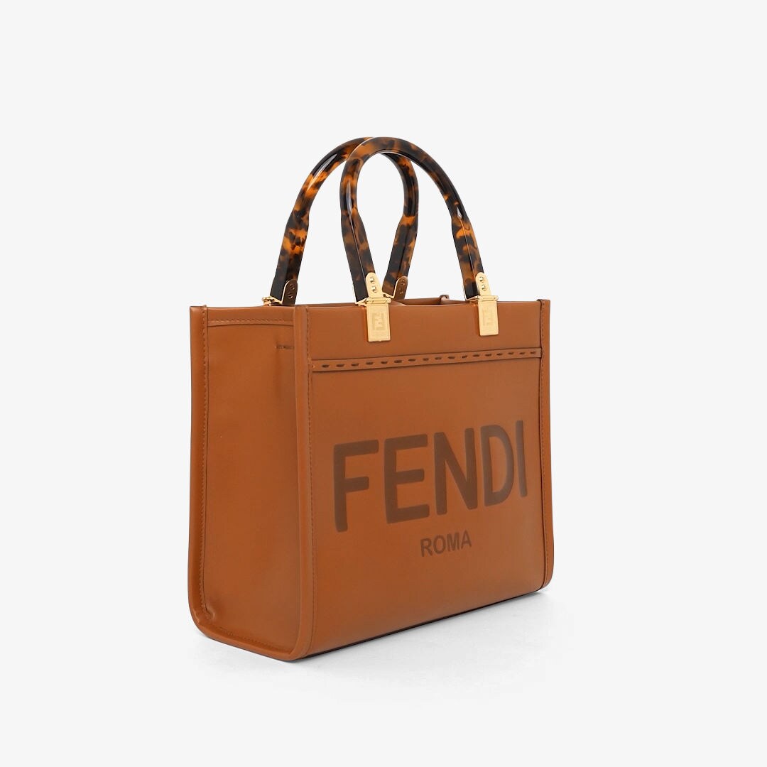 Fendi Sunshine Small Leather Brown | Fendi