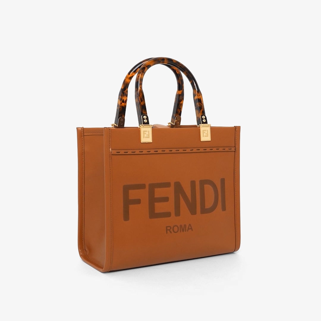 フェンディ サンシャイン スモール - ブラウンカーフレザー バッグ | Fendi