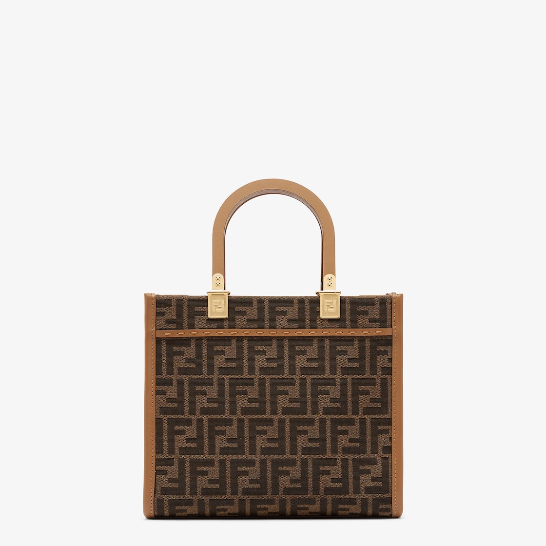 Fendi Sunshine Small Fabric Brown - Image 3/5