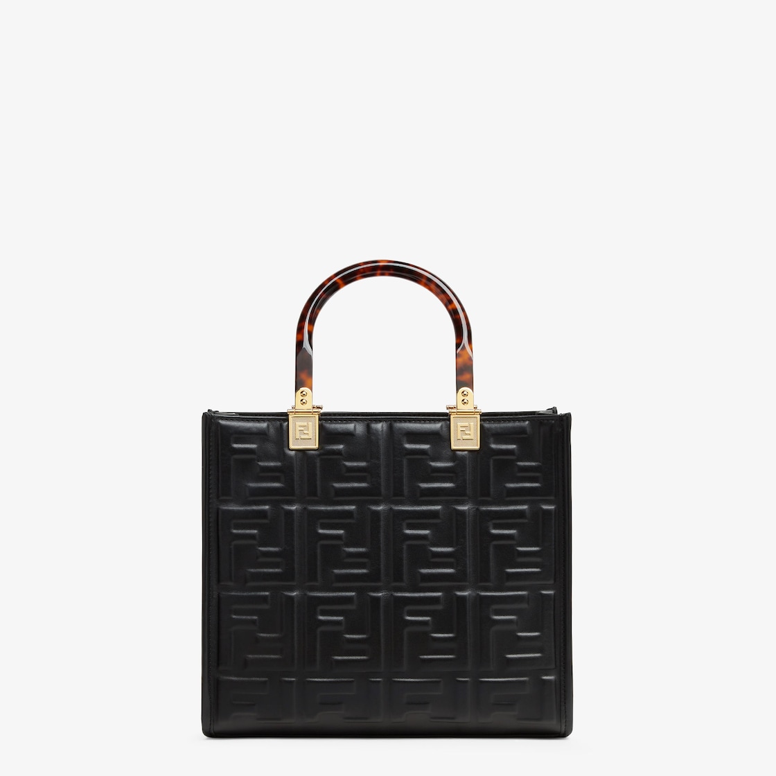 フェンディ サンシャイン スモール - ブラックレザー ショッパー | Fendi