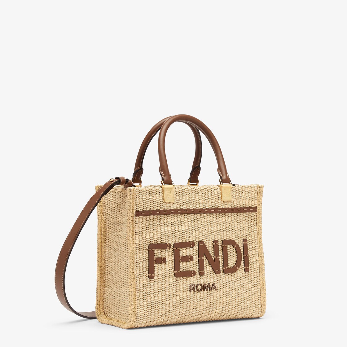 Fendi Sunshine Small Cotton Beige - Image 2/6