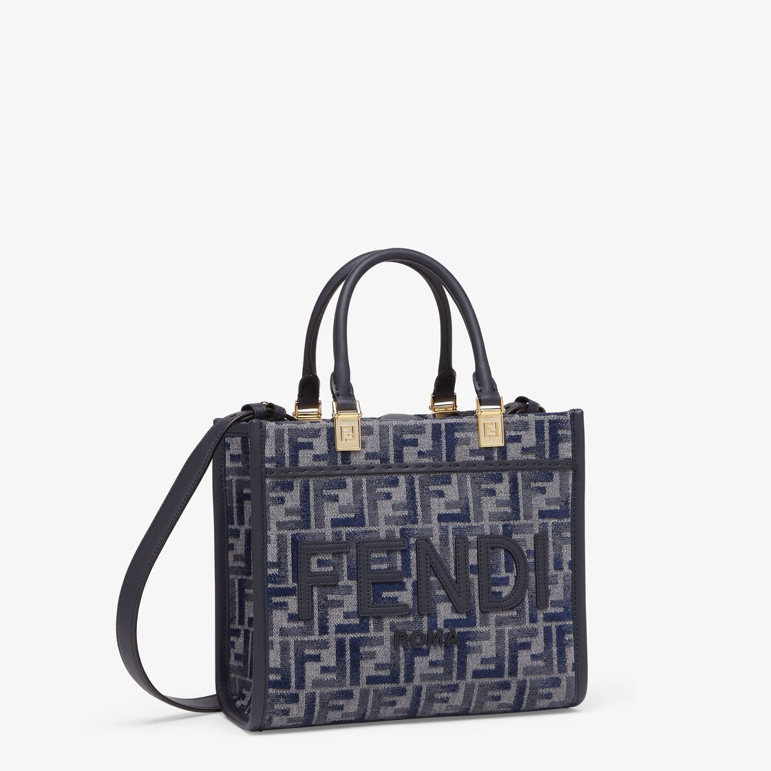 Fendi Sunshine Small Fabric Blue - Image 3/7