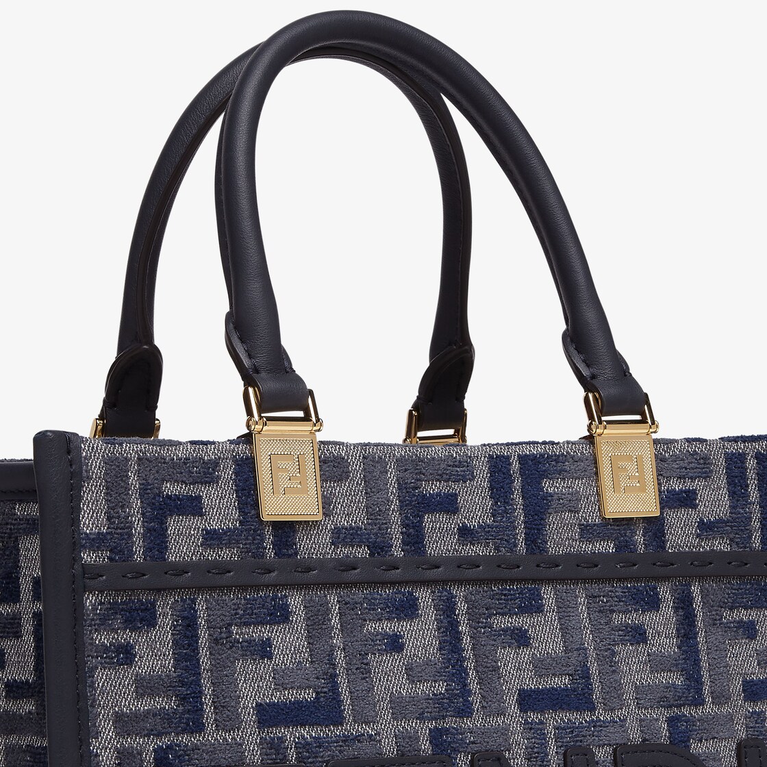 Fendi Sunshine Small Fabric Blue - Image 6/7