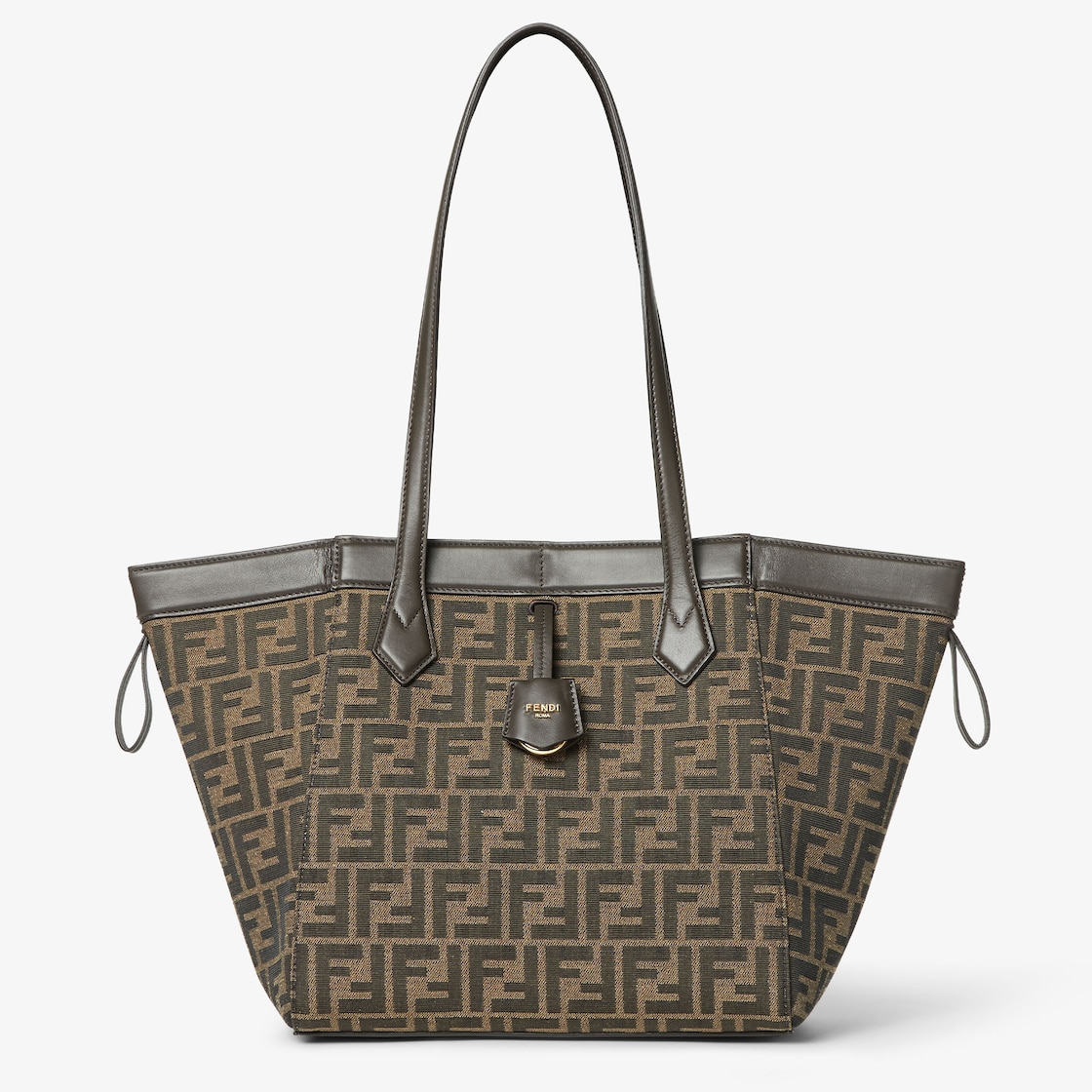 Fendi Origami Medium Fabric Brown - Image 7/8