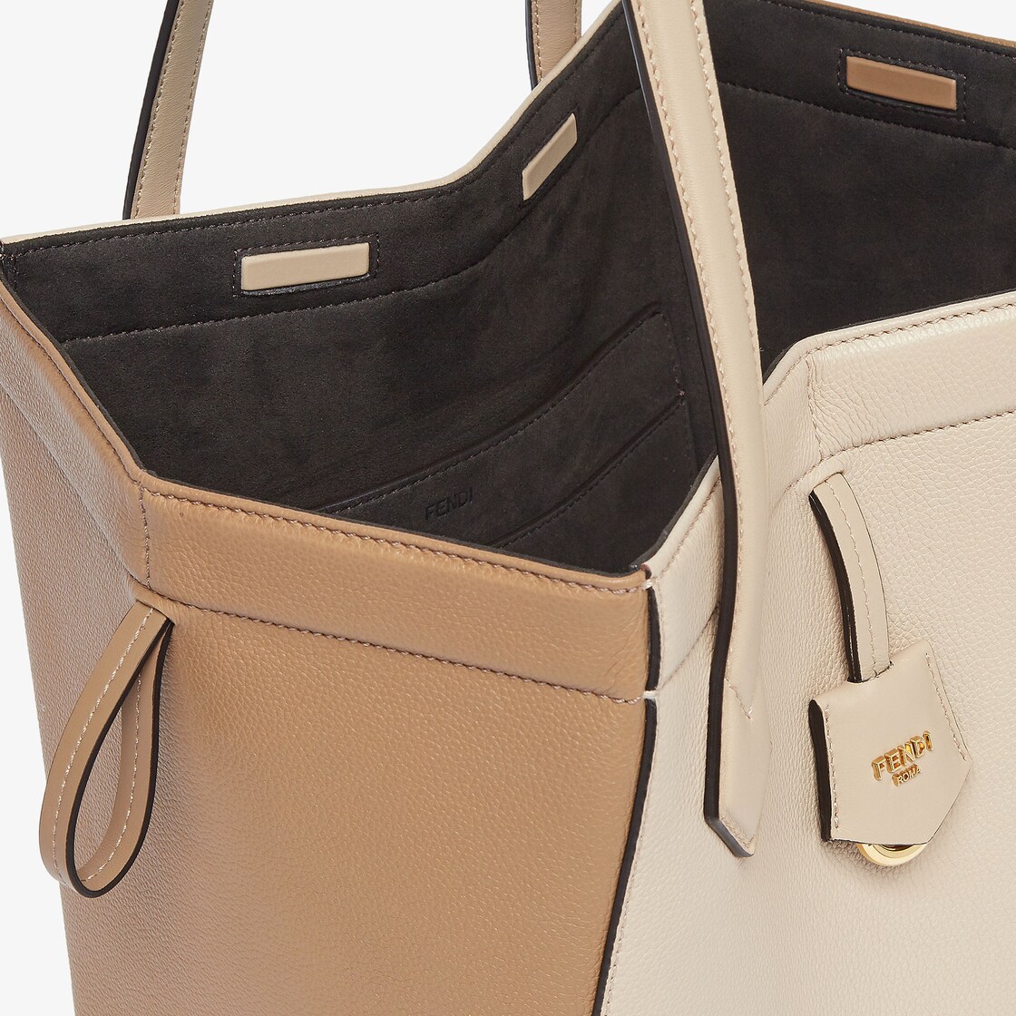 Fendi Origami Medium Leather Beige - Image 6/7