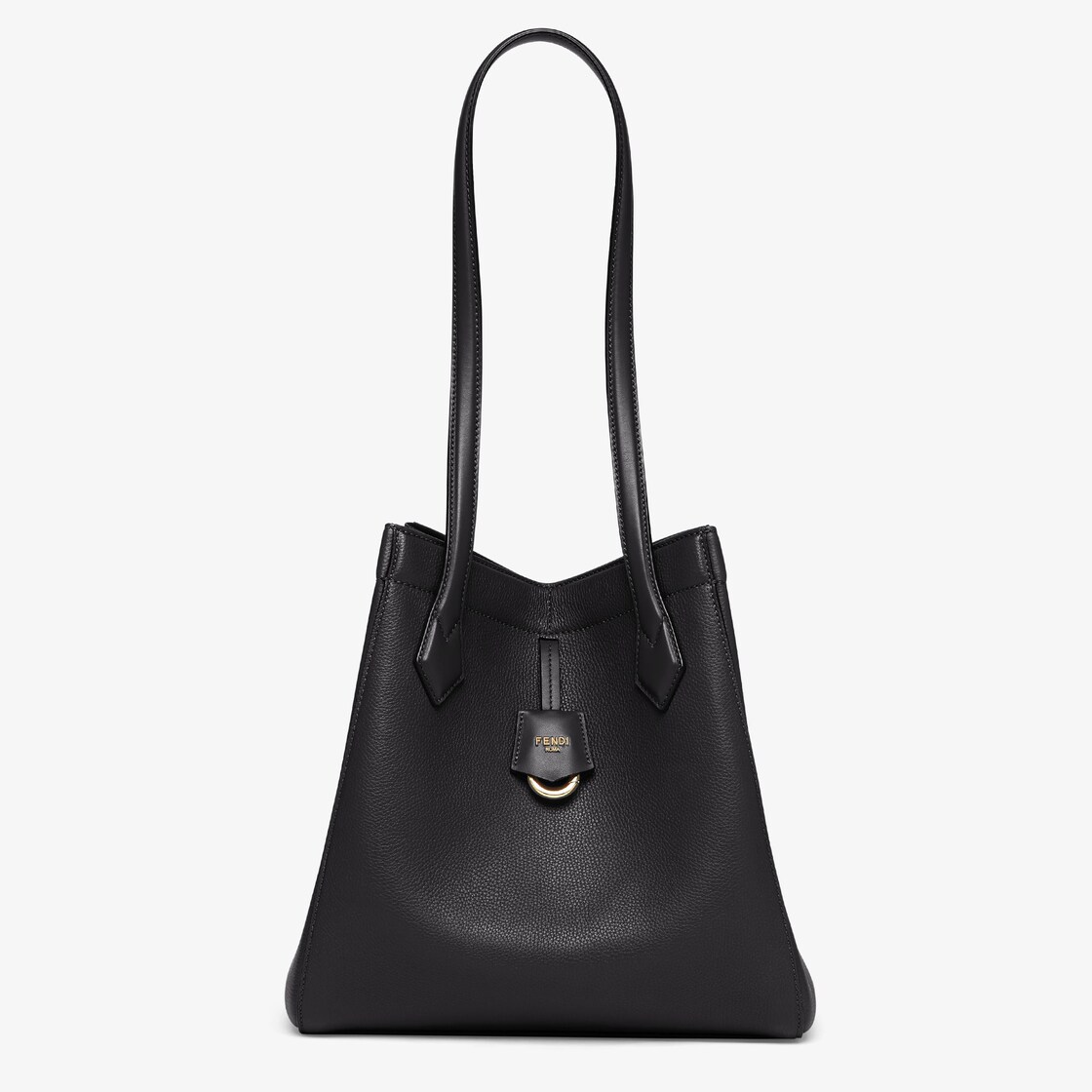 FENDI Origami中号手袋-百变鸽灰色皮革手袋-女士手提包-FENDI芬